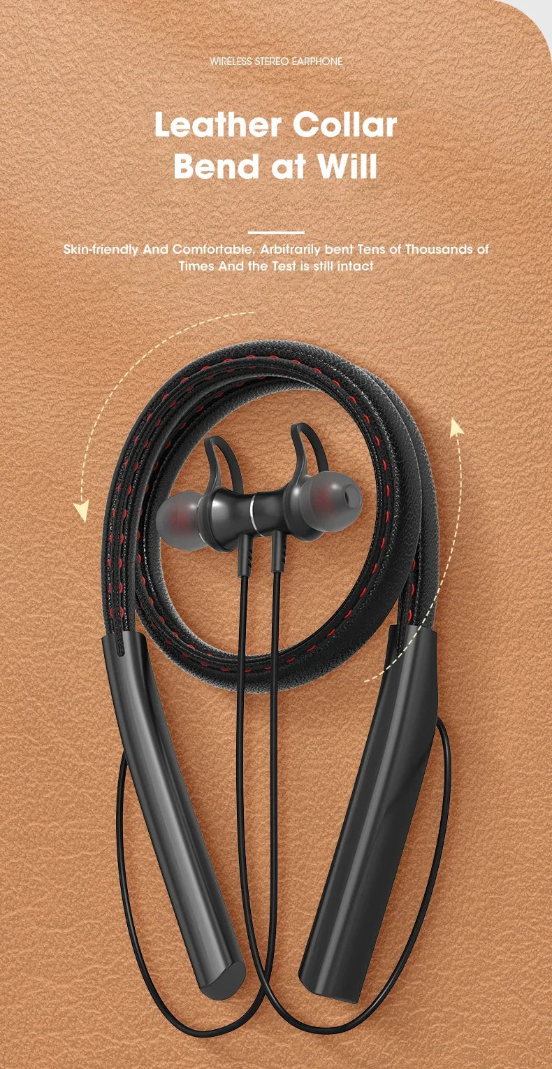 Lamgool Sports Bluetooth Earphones with Micro SD Slot - Sweatproof & Water Resistant
