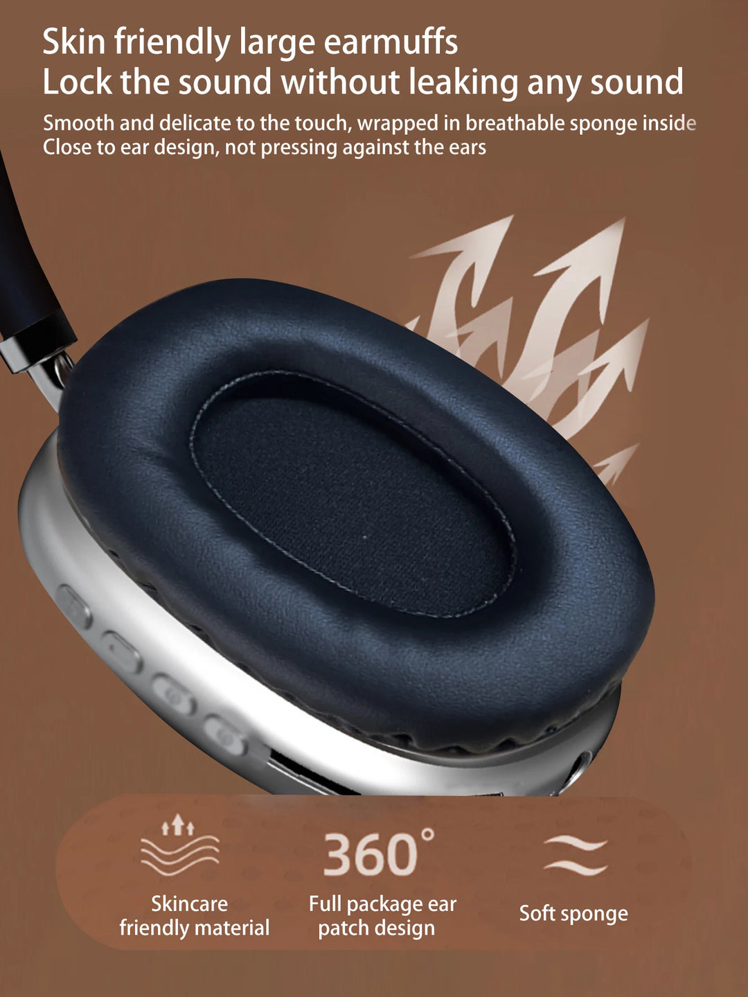 T-WOLF ANC Bluetooth Headphones