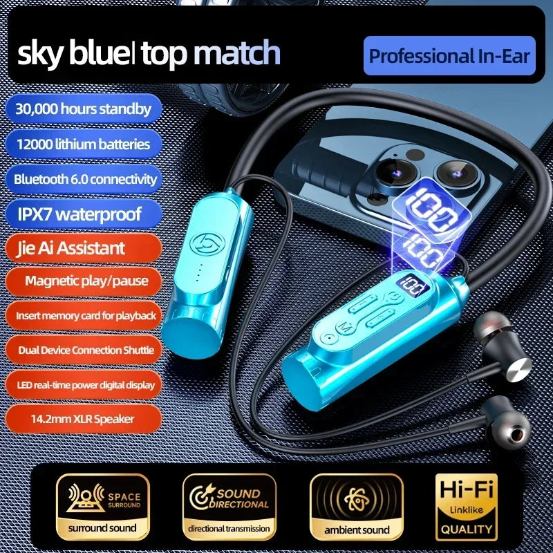 Luxuglow Bluetooth Earphones with Power Bank - Long Battery Life