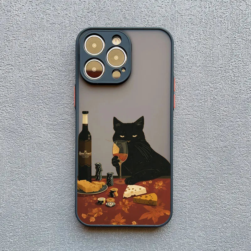 Funny Cat iPhone Case (Cartoon Shockproof Cover)