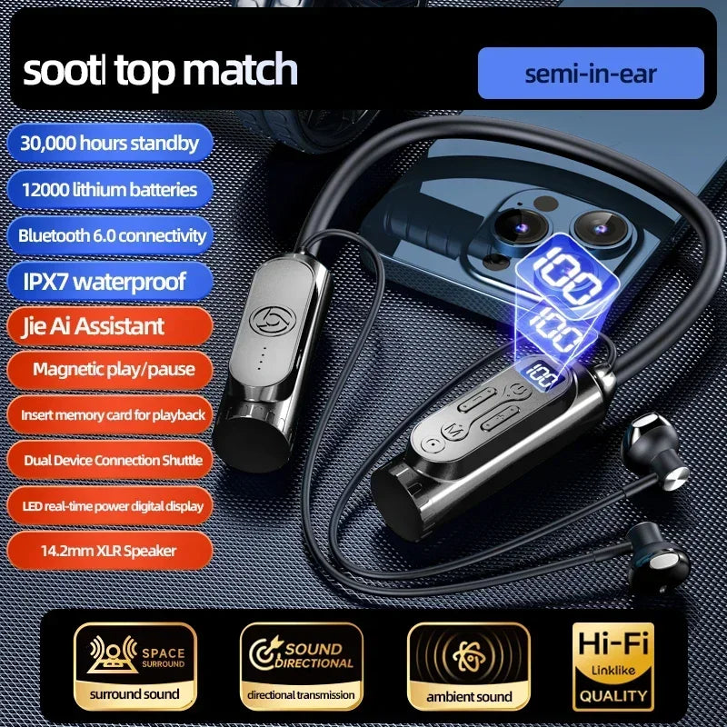 Luxuglow Bluetooth Earphones with Power Bank - Long Battery Life