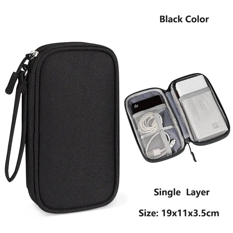 Cable Organizer Bag, Waterproof Travel Electronics Case