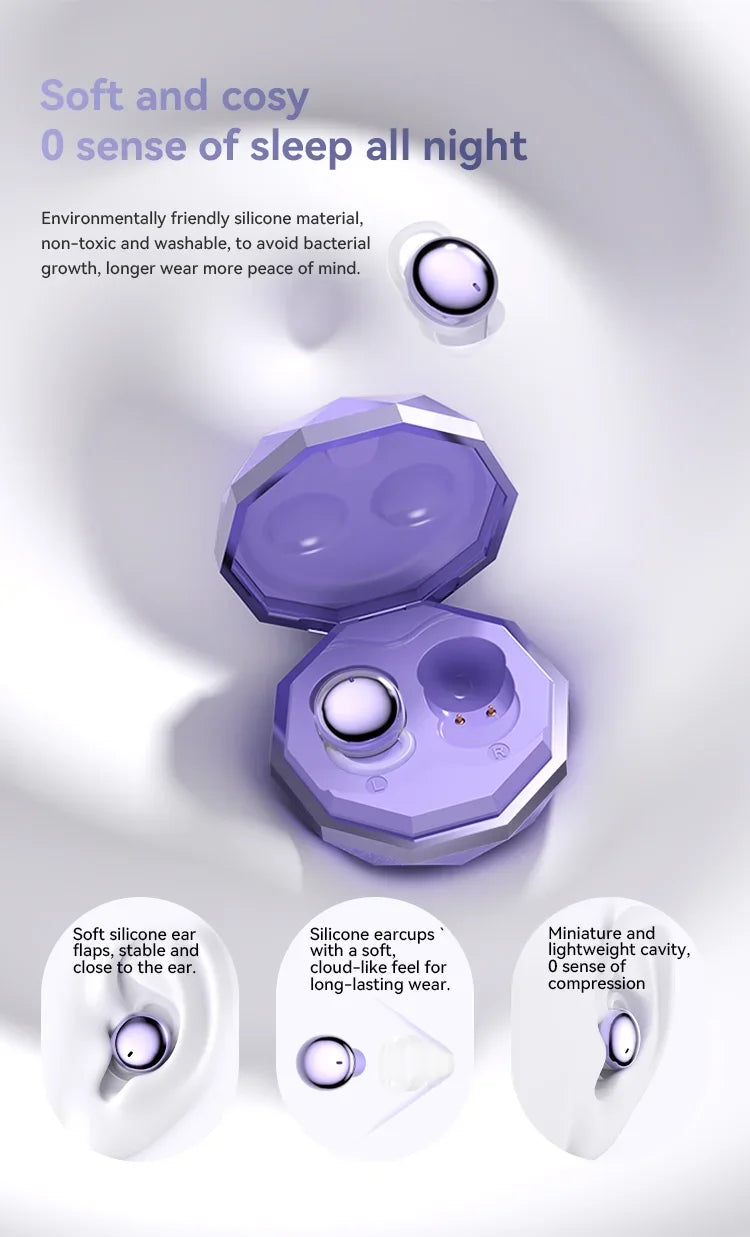 NUOYAREN Wireless ANC Earbuds - Secure In-Ear Noise Cancellation