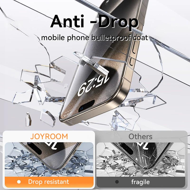 Joyroom HD Tempered Glass iPhone Screen Protector | Easy Install Frame Anti-Blue Ray iPhone 17–15