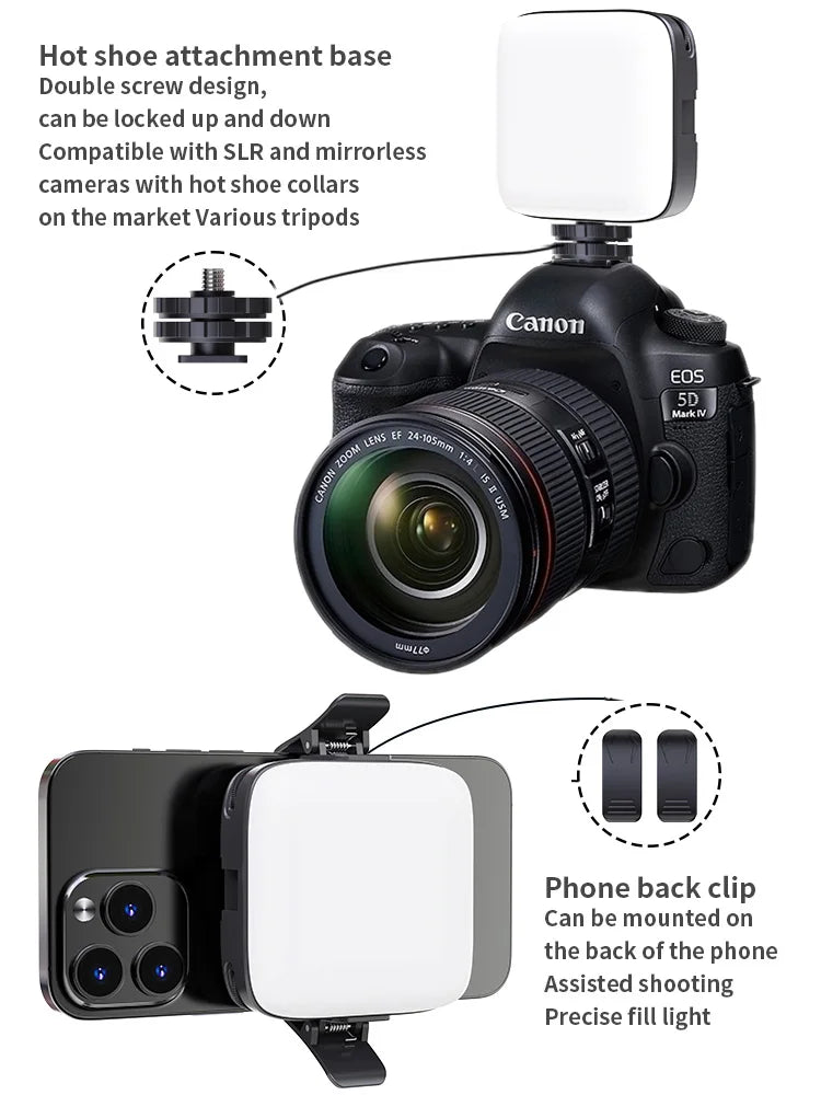 Nagnahz M11 Mini Bi-Color LED Fill Light for Cameras - JEFF's Favorite Picks