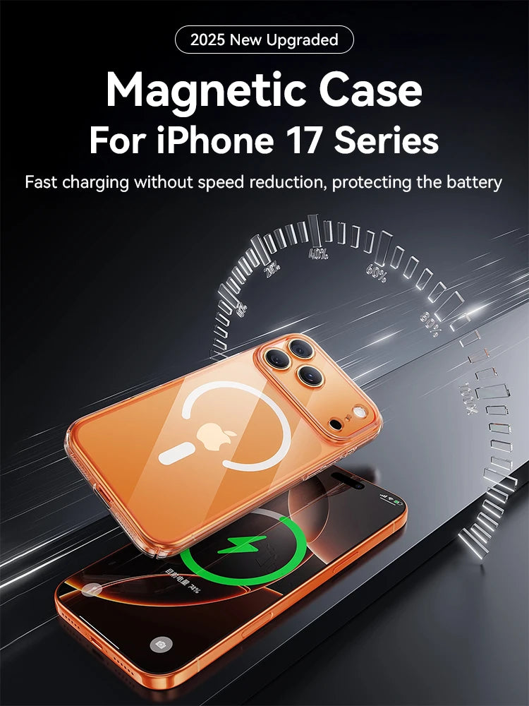 MagSafe Clear iPhone Case for iPhone 15, 16, 17 - Crystal Anti-Yellow