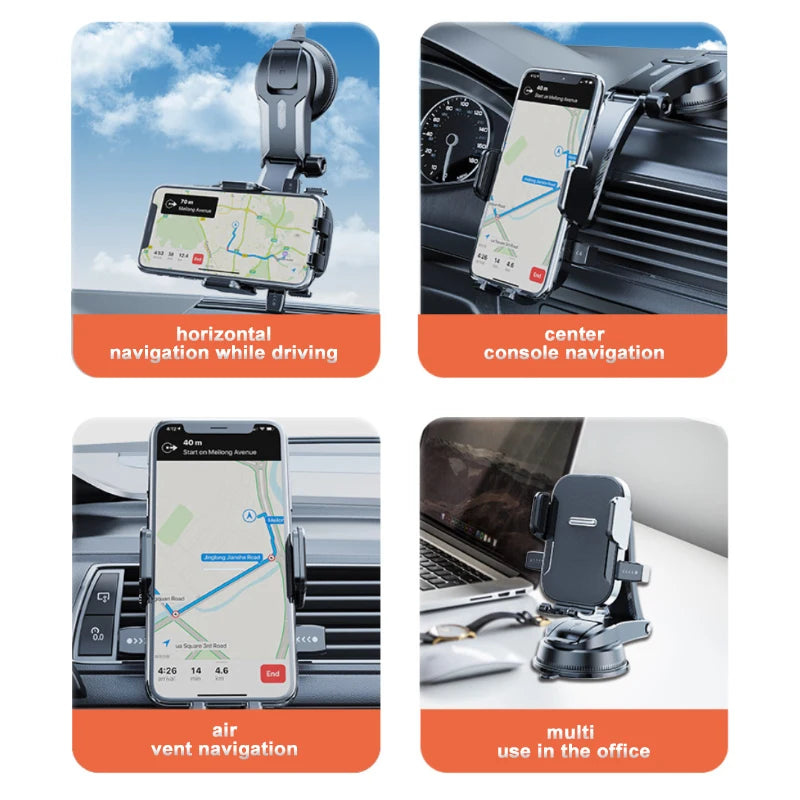 SEAMETAL Car Dashboard Phone Holder – Universal GPS Navigation Stand