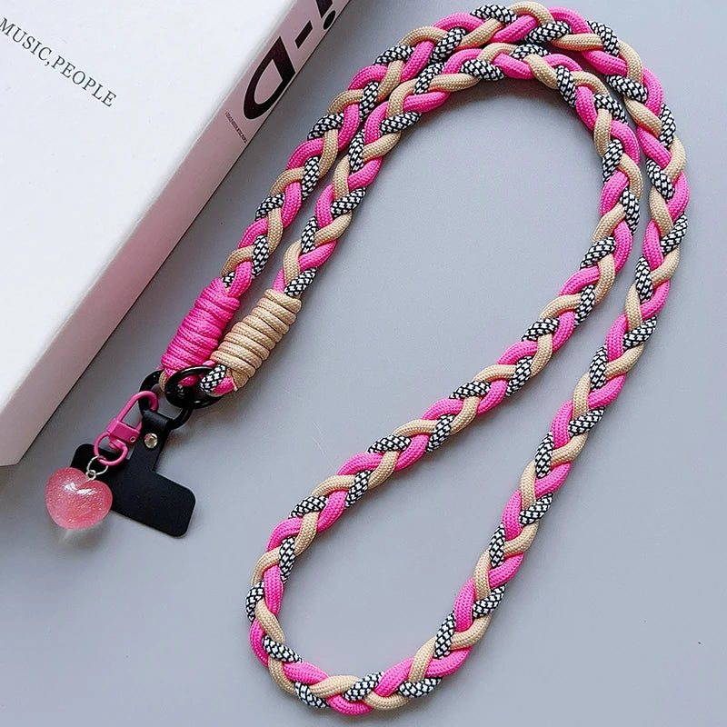 ZHANZHI Cartoon Phone Lanyard | Universal Crossbody Long Rope Strap | Decorative Pendant Accessory