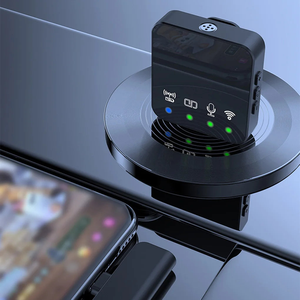 Wireless Lavalier Mic & Magnetic Monitor Kit for Smartphone Vlogging