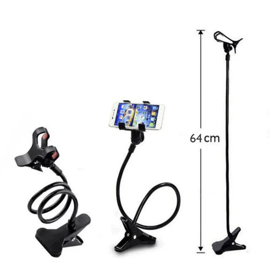 Flexible Phone Holder - Adjustable 28" Gooseneck Phone Mount for Bed and Desk
