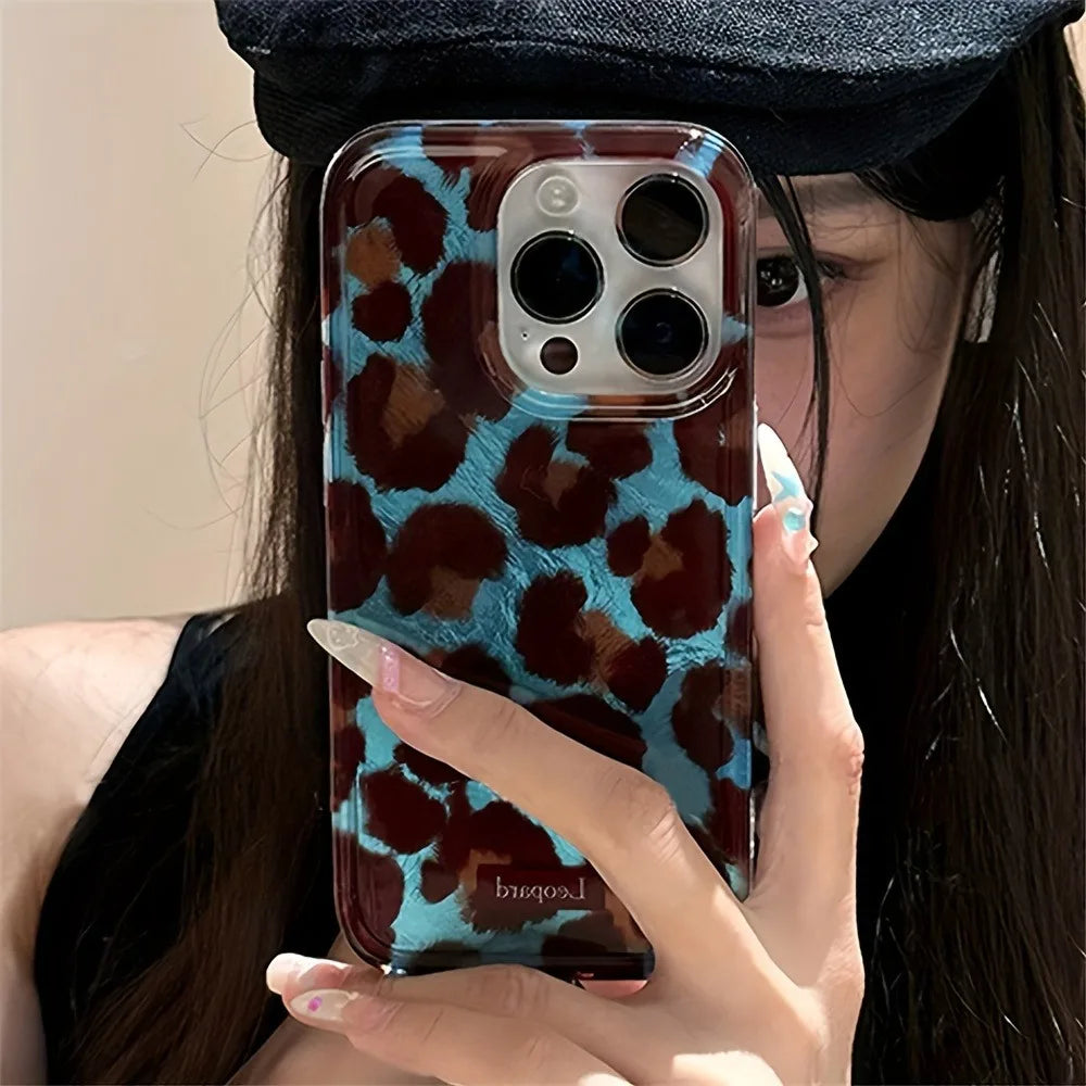 Leopard Print iPhone Case for Apple iPhone 17 to 7/8 Plus