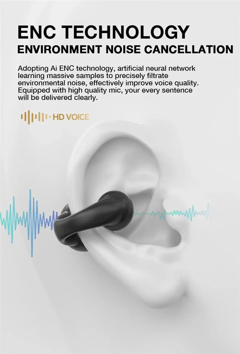 VIKEFON Open-Ear Bluetooth 5.3 Air Conduction Sport Headphones