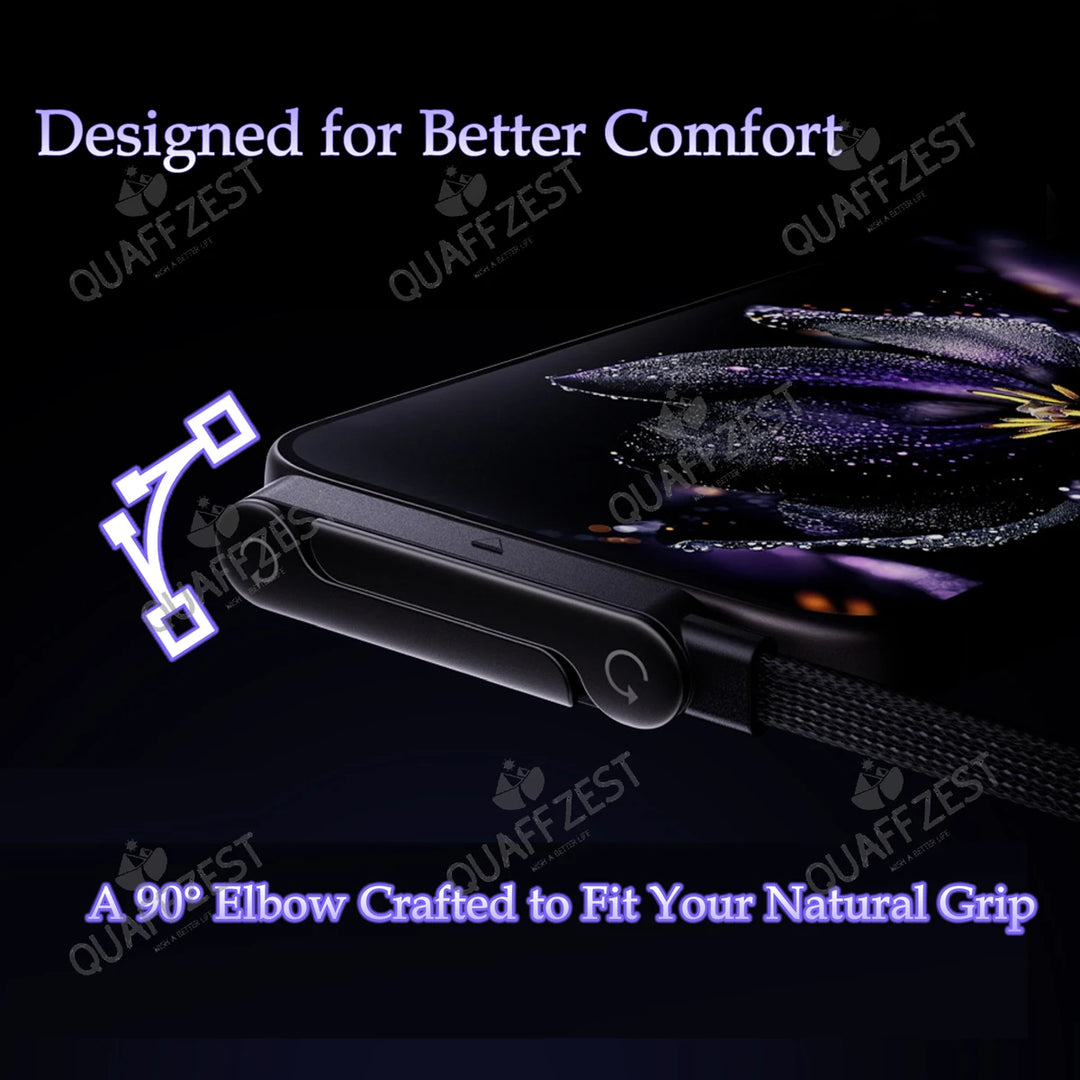 EOENKK 240W Fast Charging Cable – 2-in-1 Foldable Phone Holder for Gaming