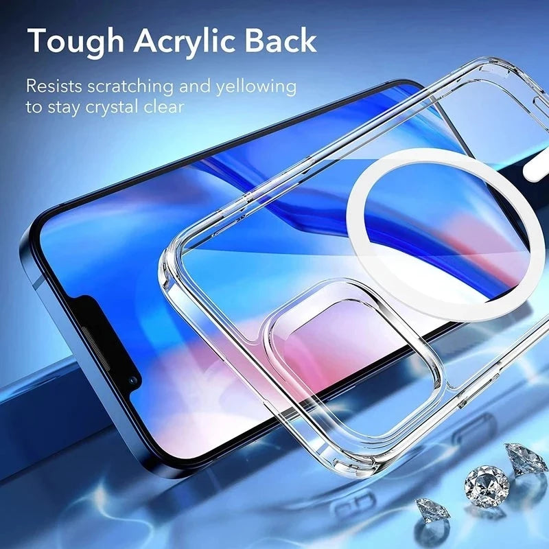 Buy Best Clear MagSafe-Compatible Case 2026 – Silicone Acrylic iPhone | Free Shipping & Fast Delivery