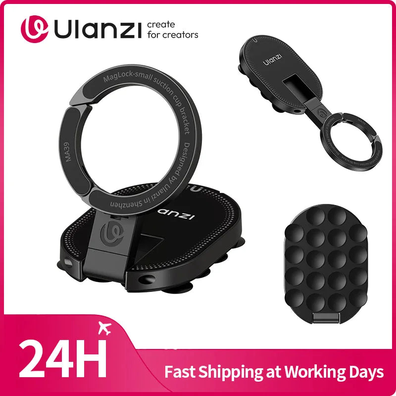 Ulanzi MA39 MagLock Suction Phone Mount – Desktop & Wall Stand