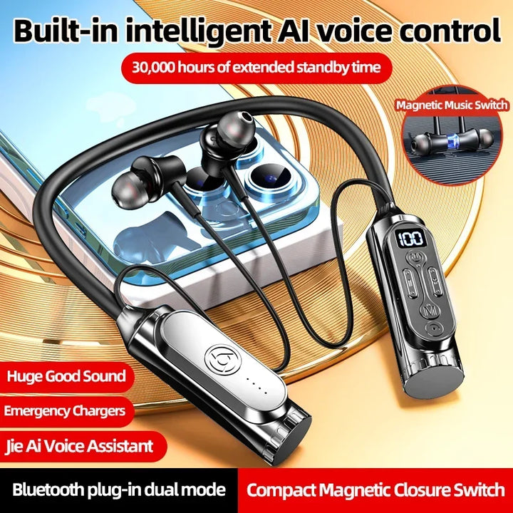 Luxuglow Bluetooth Earphones with Power Bank - Long Battery Life