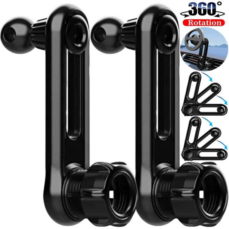 Car Ball Head Phone Mount – 360° Rotating 17mm Extension Pole GPS Adapter