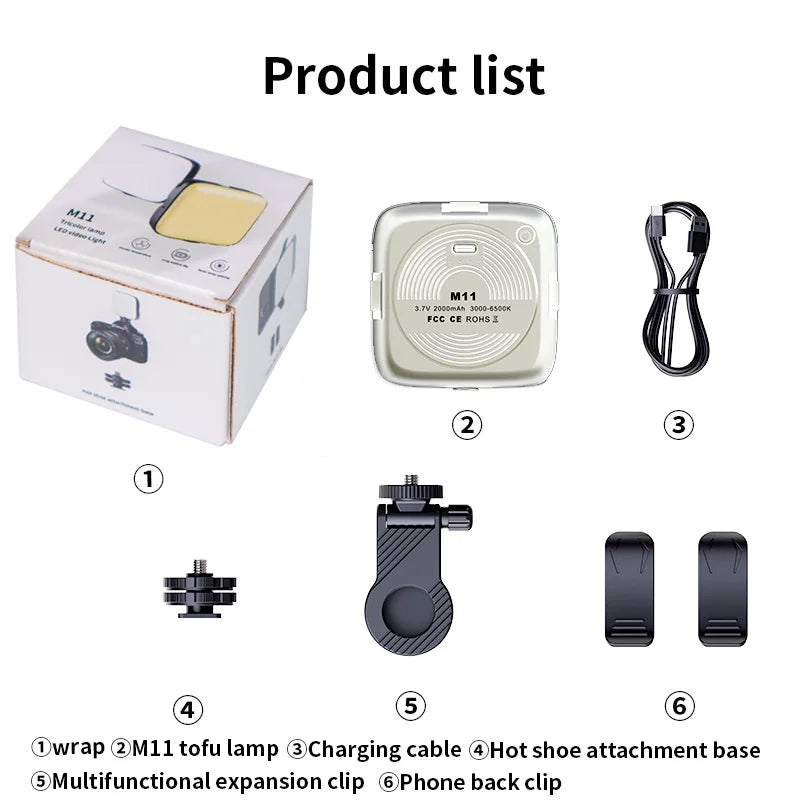 Nagnahz M11 Mini Bi-Color LED Fill Light for Cameras - JEFF's Favorite Picks