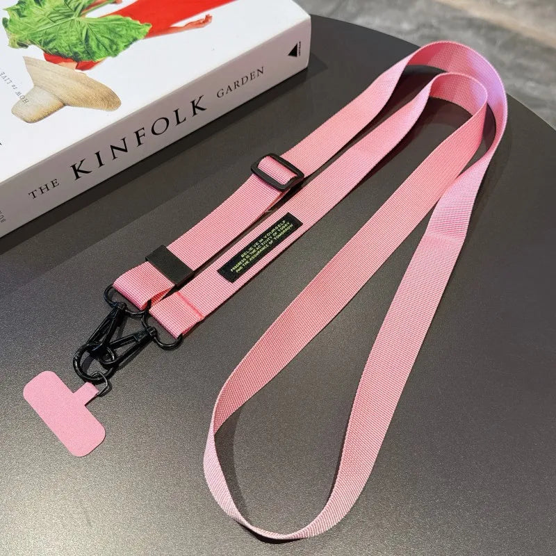 Adjustable Lanyard 140CM Crossbody Neck Cord Wrist Strap All Phone Cover Case Chain Fashion Anti Loss Outdoor Two Hooks Rope