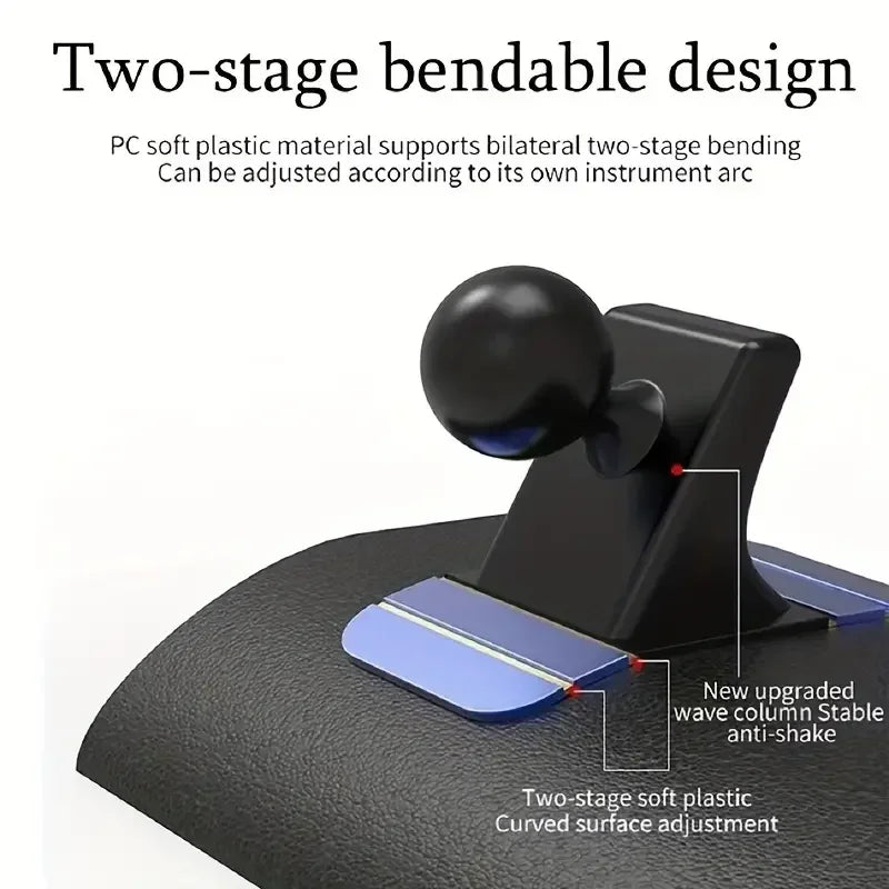 Car Phone Holder Base – 17mm Ball Head Dashboard Suction & Air Vent Mount