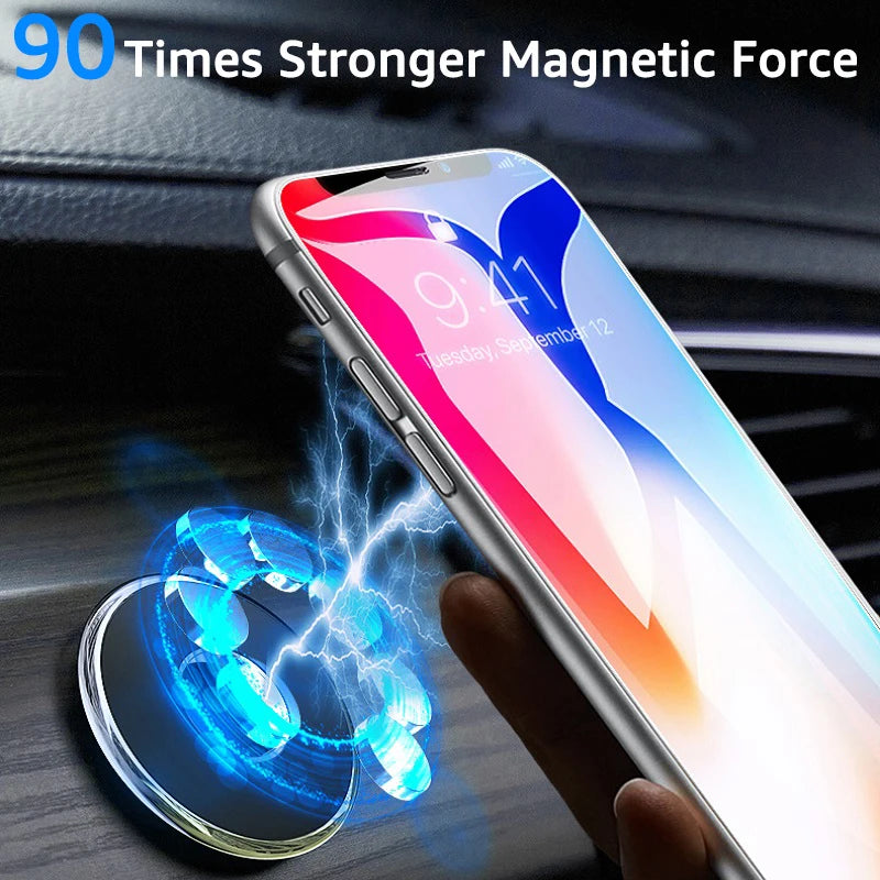 Magnetic Car Phone Holder – Universal Round Magnet Mount Bracket for GPS