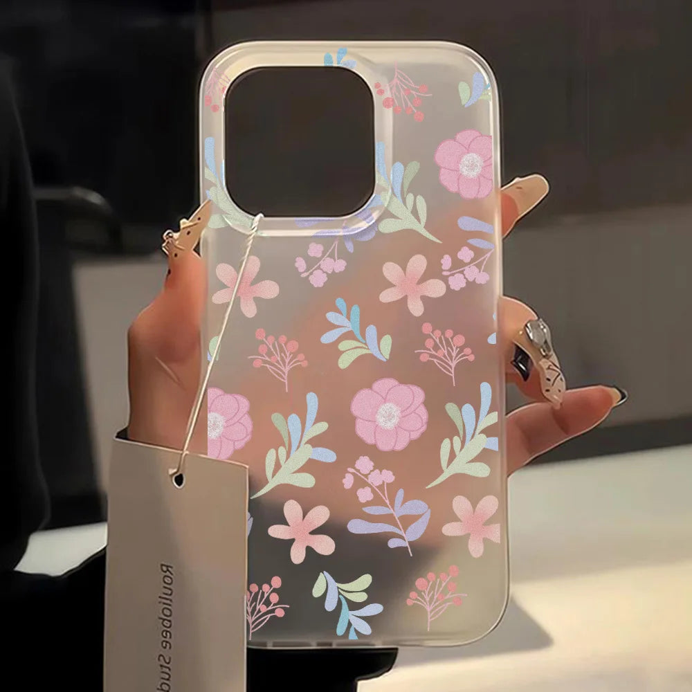 Matte Floral Silicone iPhone Case by JEFF's Favorite Picks