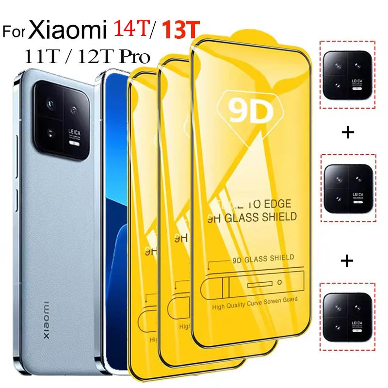 1-3 Pack Tempered Glass Screen Protector Xiaomi 14T 13T 13 12T 11T Pro 9H HD Anti-Scratch Camera Film