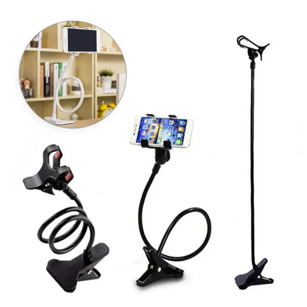Flexible Phone Holder - Adjustable 28" Gooseneck Phone Mount for Bed and Desk