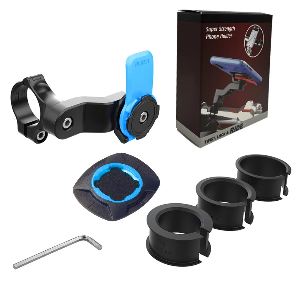 Shockproof Motorcycle Bike Phone Holder Handlebar Mount 4.7-7.2"