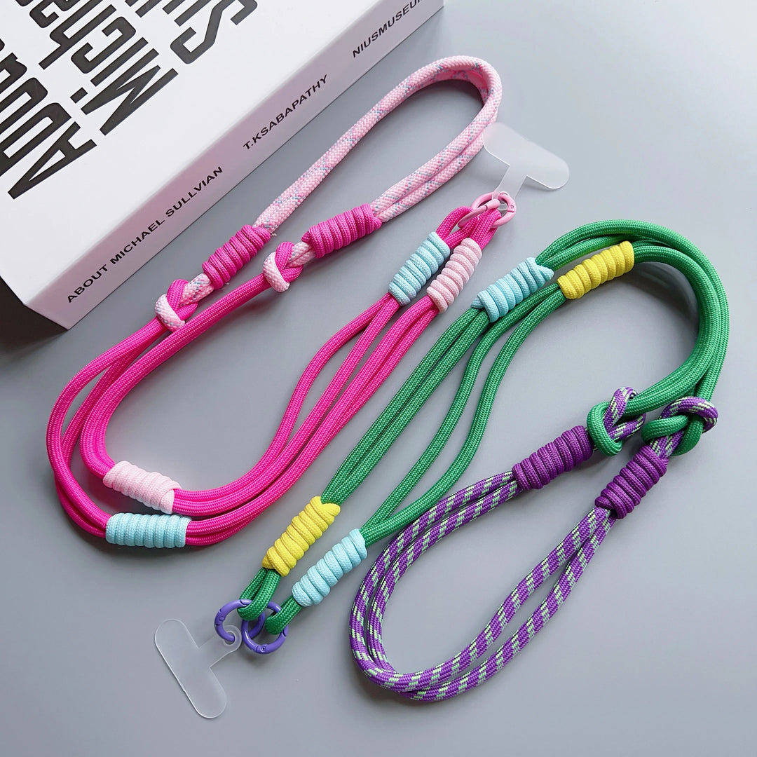 Page Title Crossbody Phone Lanyard – Adjustable Shoulder Strap with Patch