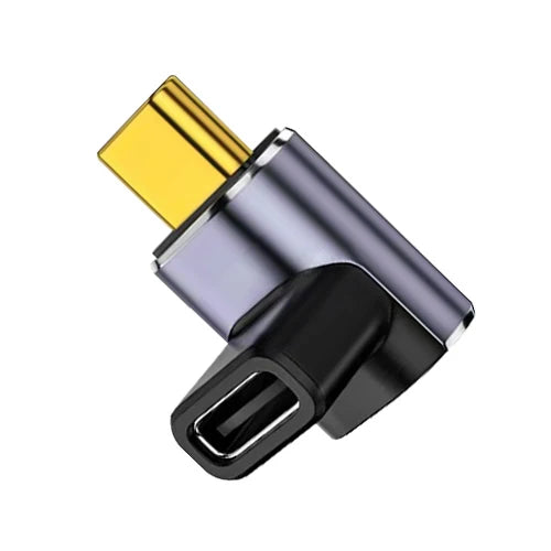 USB4 40Gbps 90° OTG USB-C Adapter | 100W 8K 60Hz Data Converter for MacBook iPad iPhone