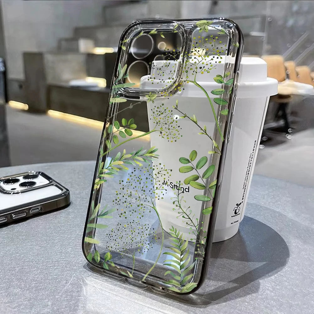 Clear Flower Case iPhone 17, 16, 15, 14, 13