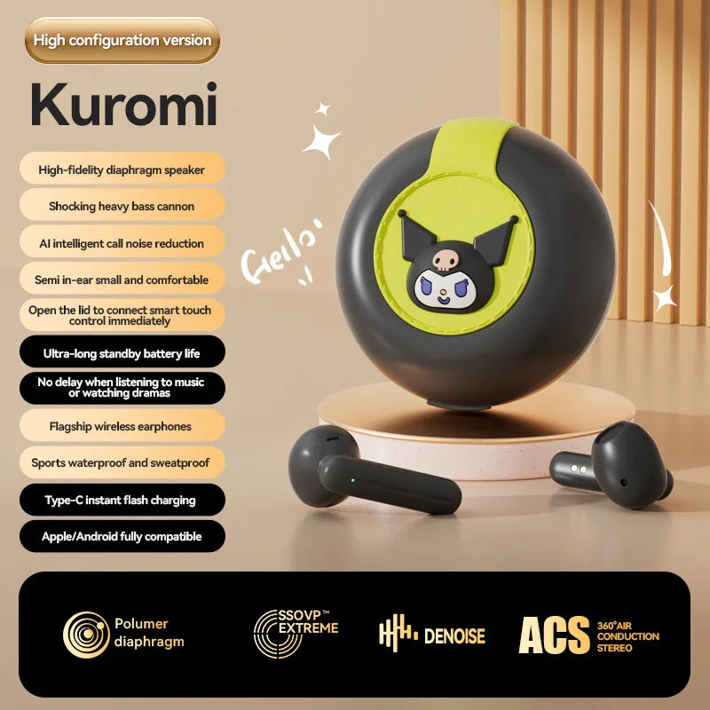 Hello Kitty Bluetooth 5.2 Wireless Earbuds, Waterproof, Affordable