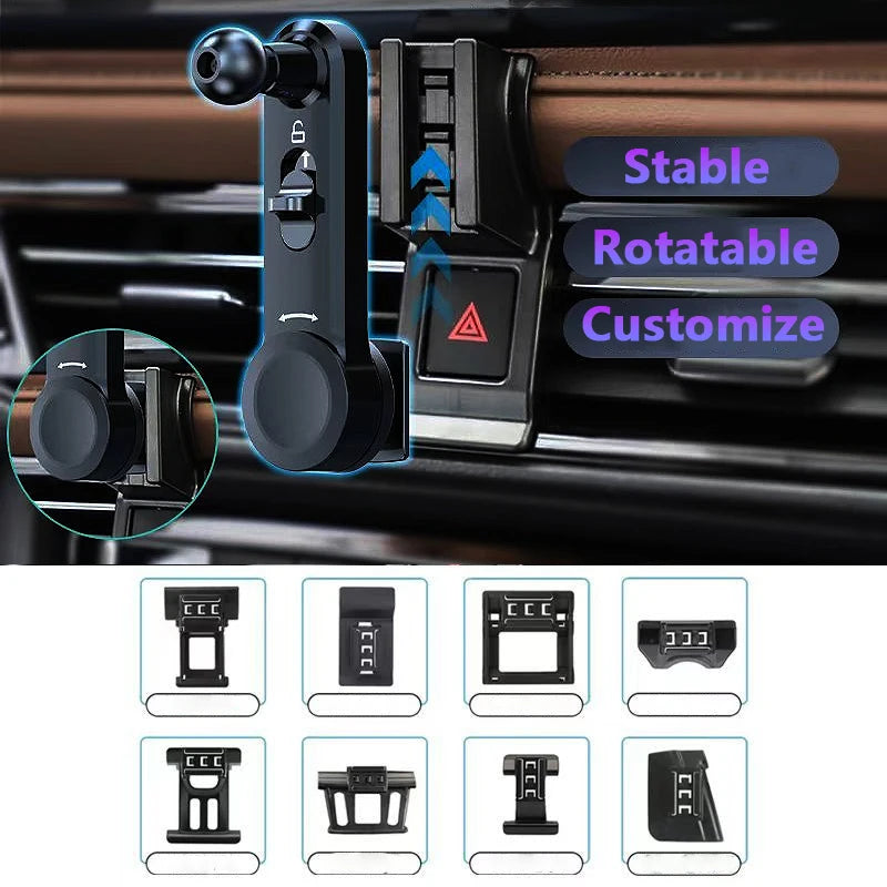 360° Rotatable Car Phone Mount Extension Rod