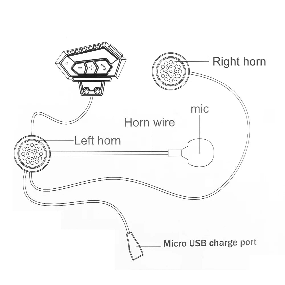 Motorcycle Helmet Bluetooth Headset