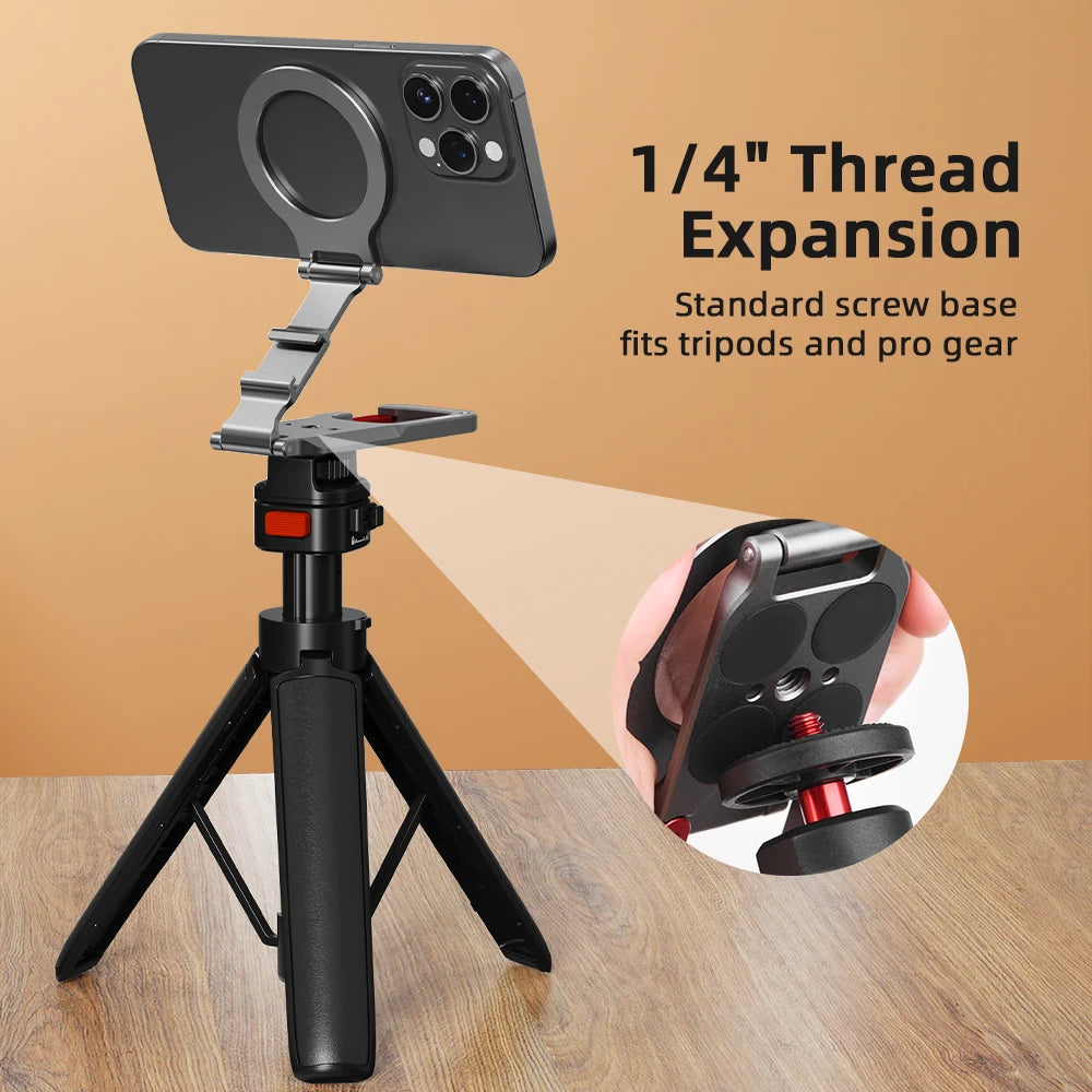 Flymile Magnetic Carabiner Phone Holder – MagSafe Tripod Handle for iPhone 17