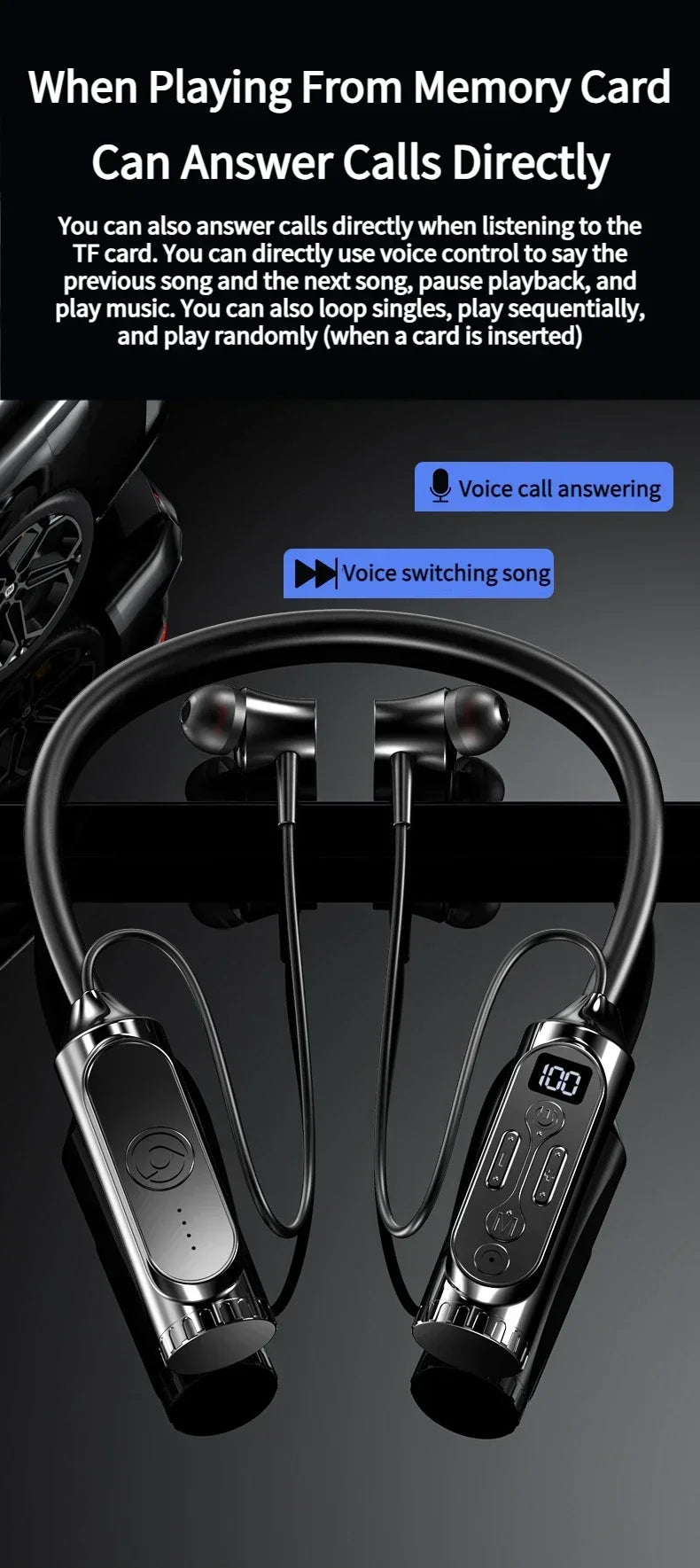 Luxuglow Smart Neckband Earphones with ANC and Power Bank