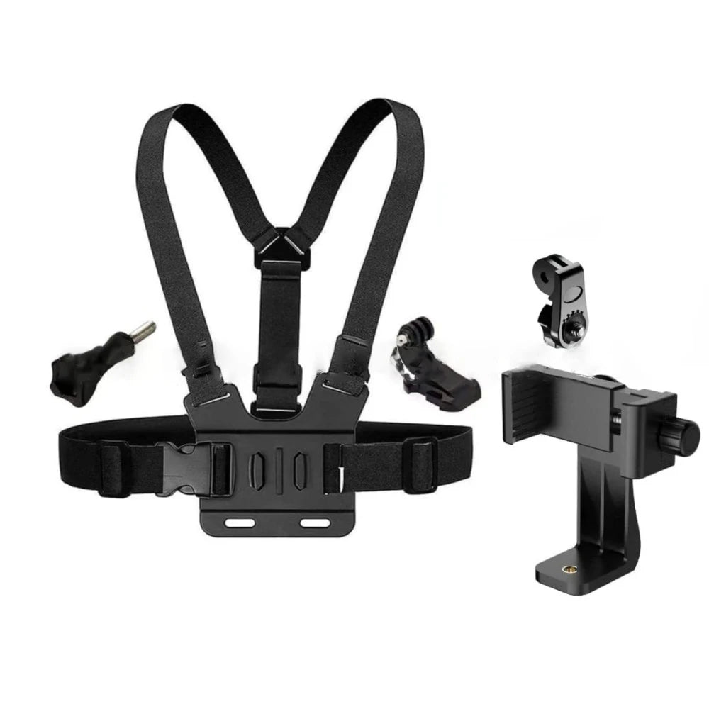 POV Chest Phone Mount Adjustable Strap Clip Opansten