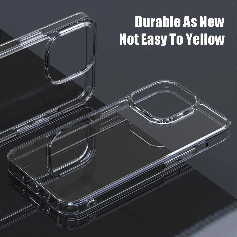 Balsam Luxury Tempered Glass Clear Case iPhone 16 15 14 13 12 11 X XR XS SE 8 7 Shockproof Cover