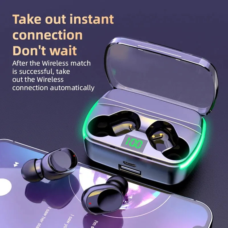 M60 TWS Earphones - Wireless Bluetooth 5.3 Earbuds