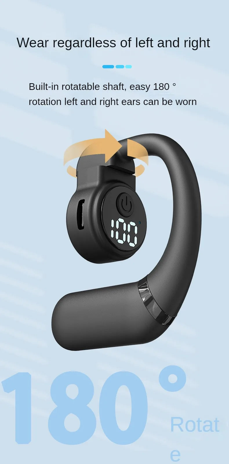 Kebidumei HOWS02 Ear Hook Wireless Headphones