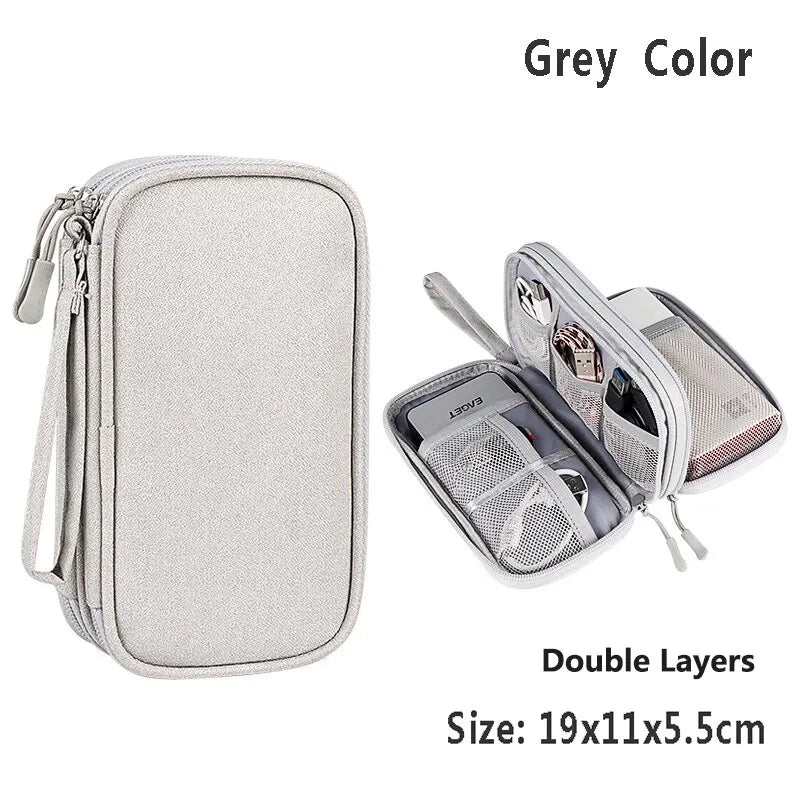 Cable Organizer Bag, Waterproof Travel Electronics Case