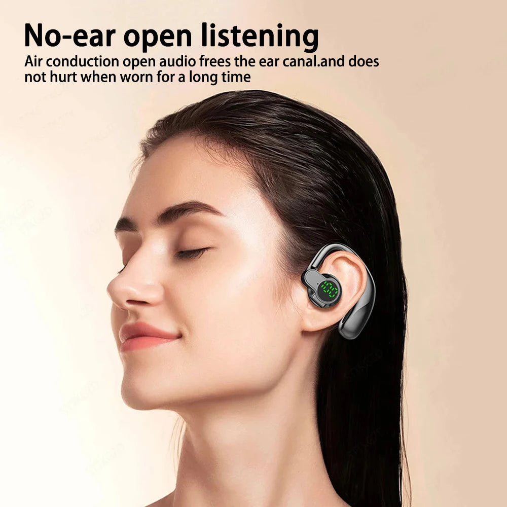 CUGUU Bluetooth 5.4 Ear Hook Headset with ENC & 20H Battery – audio-accessory