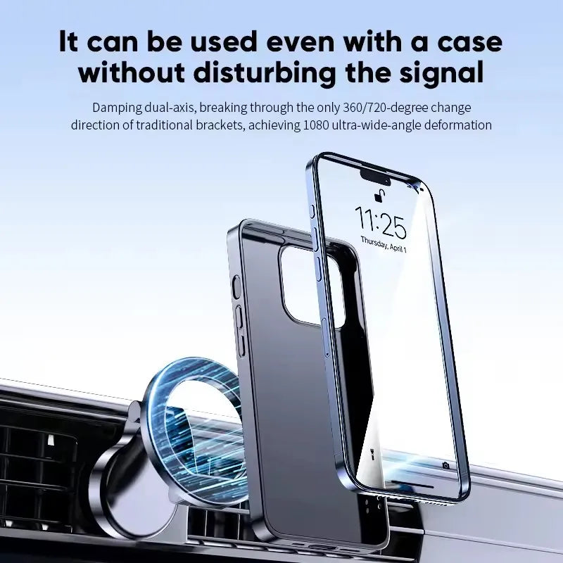 1080° MagSafe Car Phone Holder – Magnetic Mount for iPhone 16/15/14