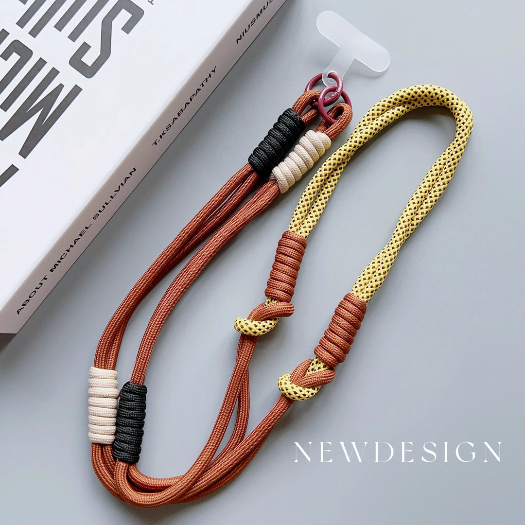Page Title Crossbody Phone Lanyard – Adjustable Shoulder Strap with Patch