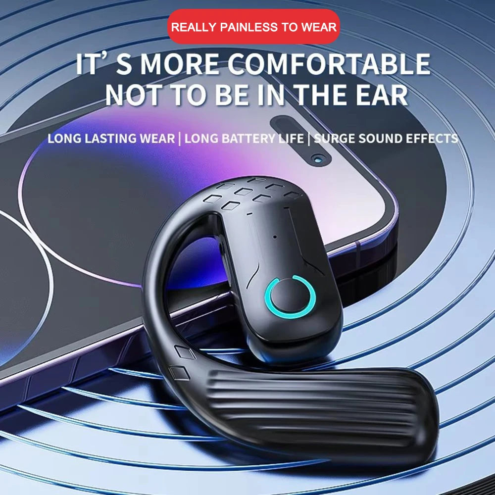 AideeMaster Wireless Ear Hook Headset for Business Calls or Music