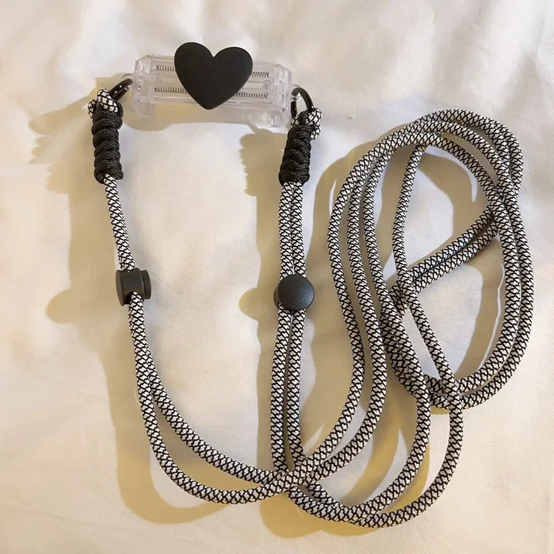 Adjustable Crossbody Phone Lanyard with Case Clip Tab