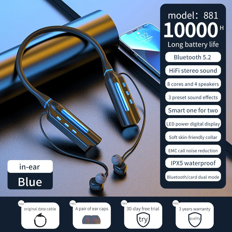 Luxuglow Wireless Earbuds: Ultra-Long Battery Life & ANC