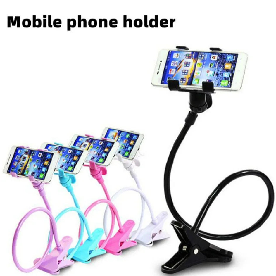 Flexible Phone Holder - Adjustable 28" Gooseneck Phone Mount for Bed and Desk