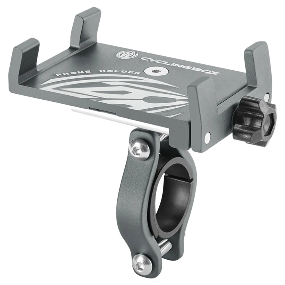 360° Aluminum Alloy Bike Phone Holder – MTB Motorcycle Handlebar GPS Mount